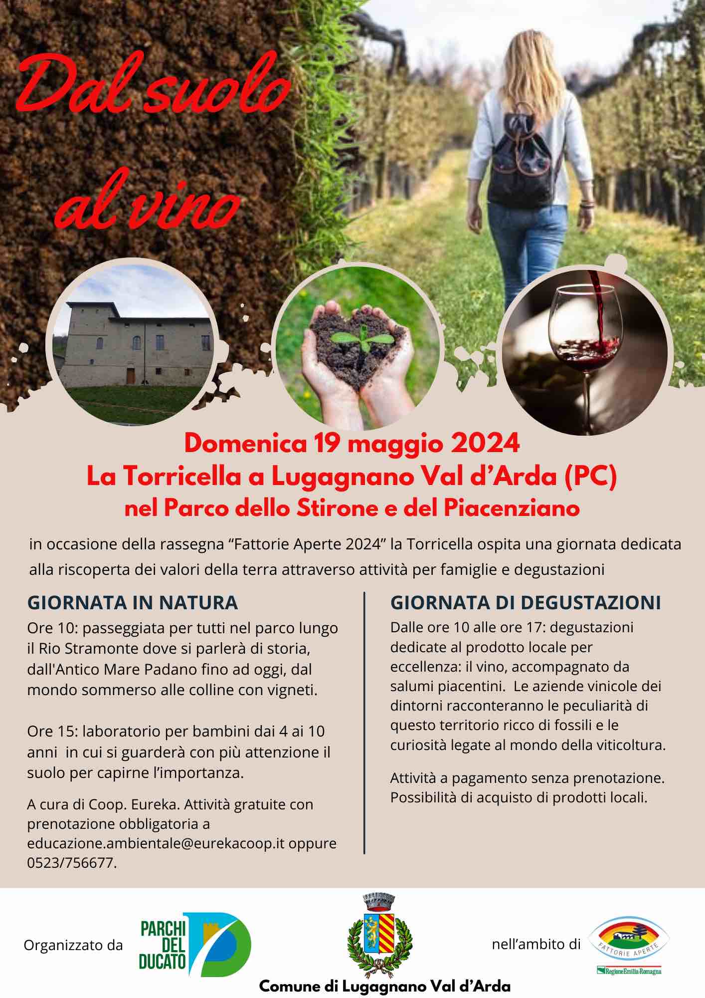 Dal Suolo al Vino...domenica 19 maggio 2024 - Torricella nel Parco dello Stirone e del Piacenziano